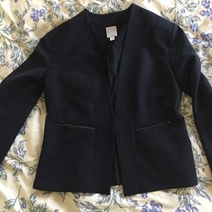 Halogen colarless blazer
